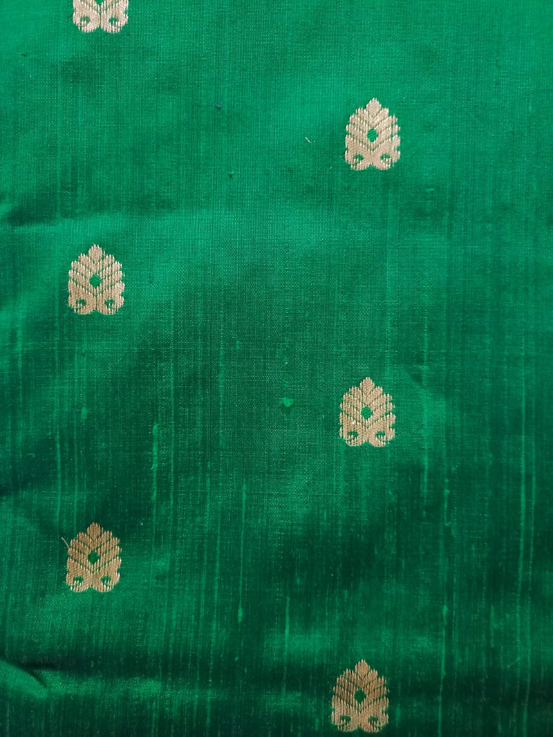 Raw Silk Booti Fabric