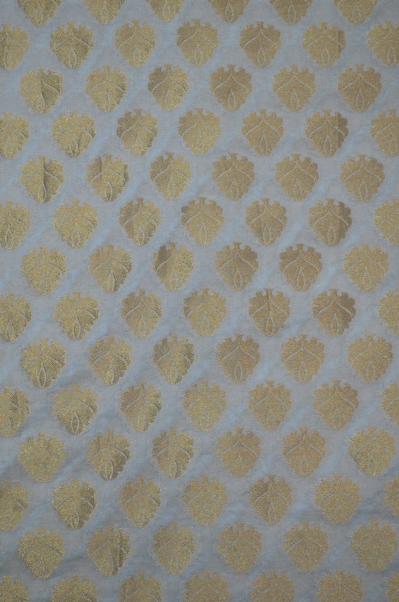 Chanderi  Brocade  Butti Silk Fabric