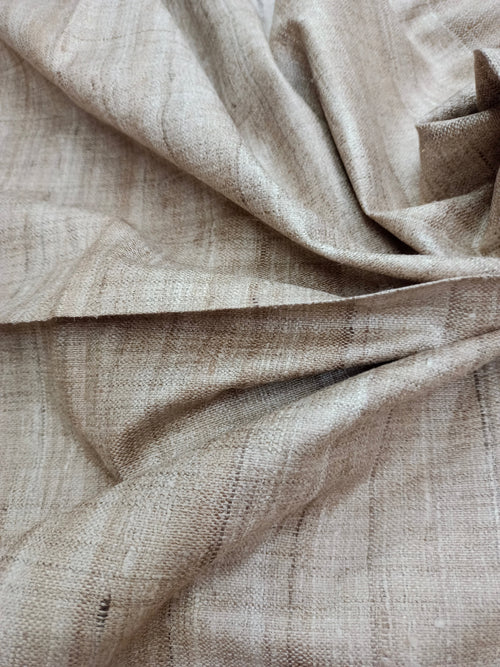 Handwoven Matka Tussar Spun Silk Fabric