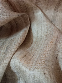 Handwoven Herringbone Weave Ghicha Soft Spun Silk Fabric