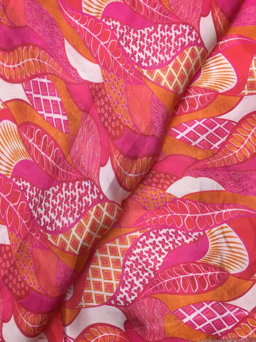 Modal Soft Muslin Textured Digital Printed Fabrics