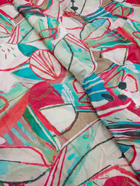 Pure Crushed Chiffon Chinon Digital Printed Fabric
