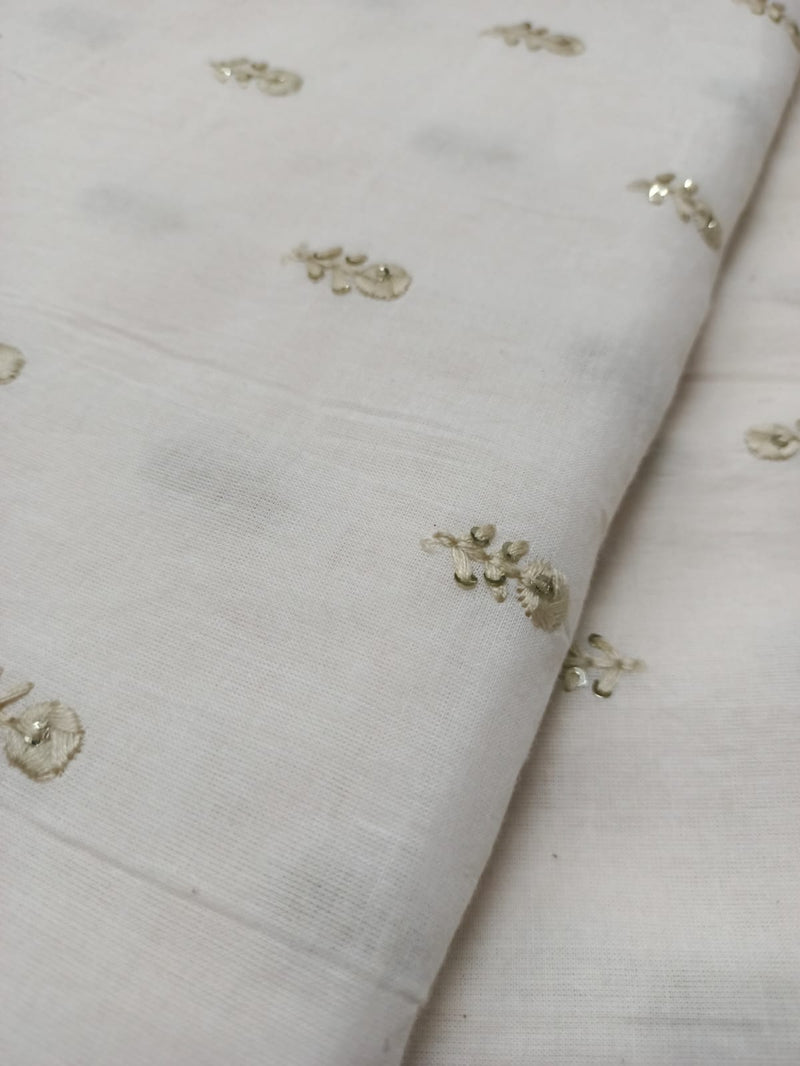 Cotton Embroidered Fabric