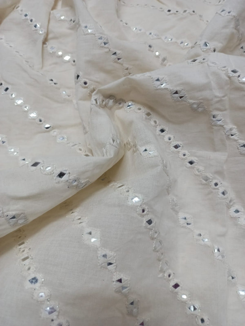 Cotton Embroidered Fabric