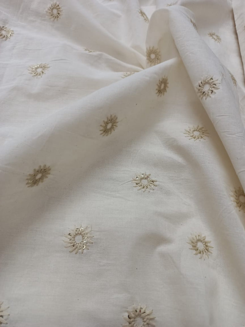 Cotton Embroidered Fabric