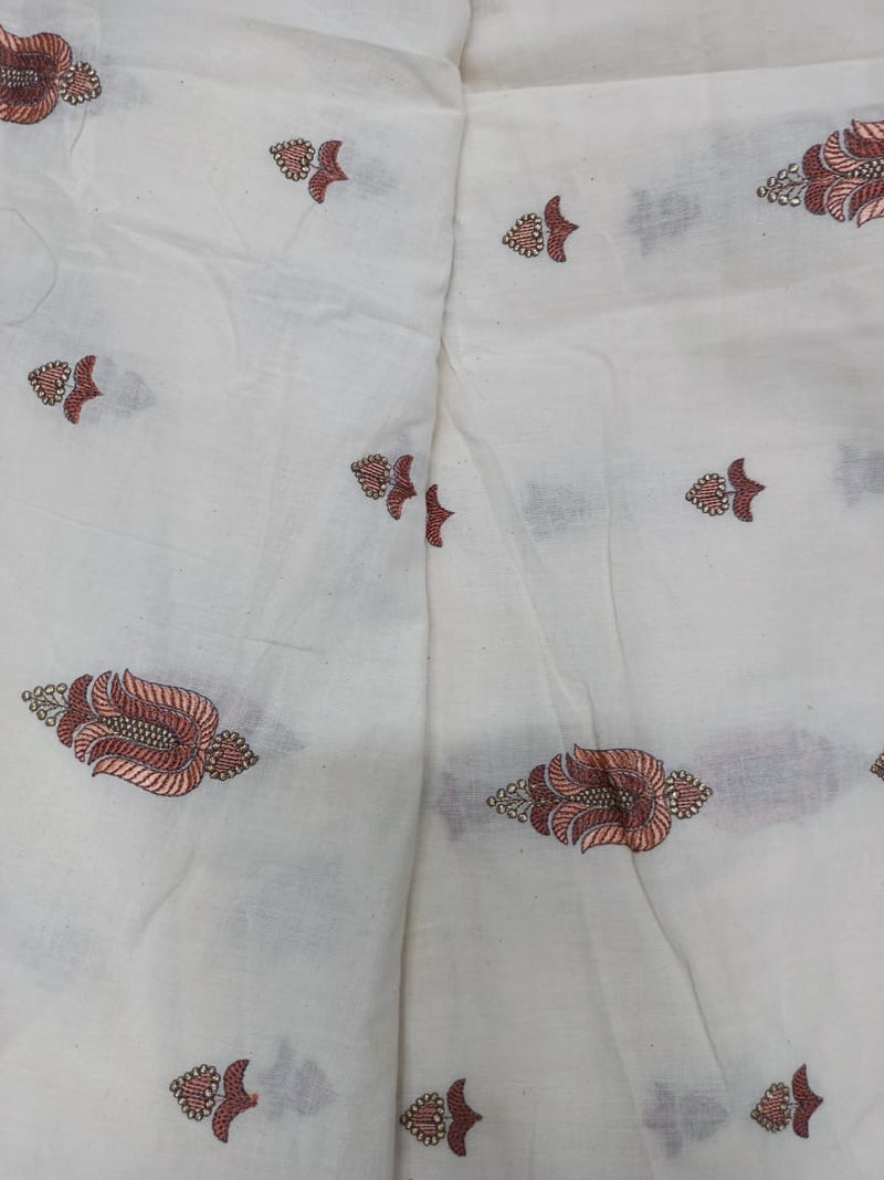 Cotton Embroidered Fabric