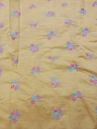 Cotton Linen Embroidered Fabric