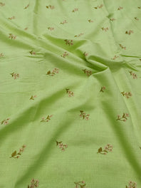 Cotton Linen Embroidered Fabric