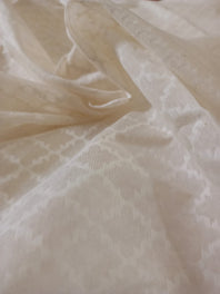 Handwoven Cotton by Silk Chanderi Jamdani Inspired Jaal Butti Fabrics