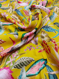 Pure Modal Soft Muslin Digital Printed Fabrics