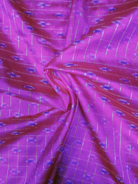 Woven Pure Soft Silk Double Ikat Handloom Fabric