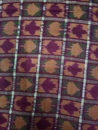 Woven Pure Soft Silk Double Ikat Handloom Fabric