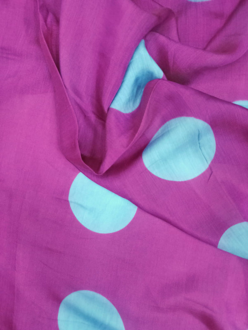 Modal Soft Muslin Handcrafted Clamp Tie Dye Fabric