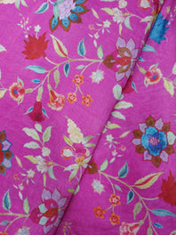 Handloom Pure Silk Soft Chanderi Digital Printed Fabric