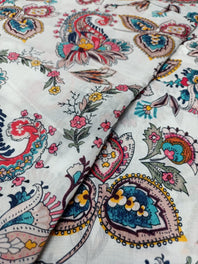 Pure Modal Soft Muslin Digital Printed Fabrics