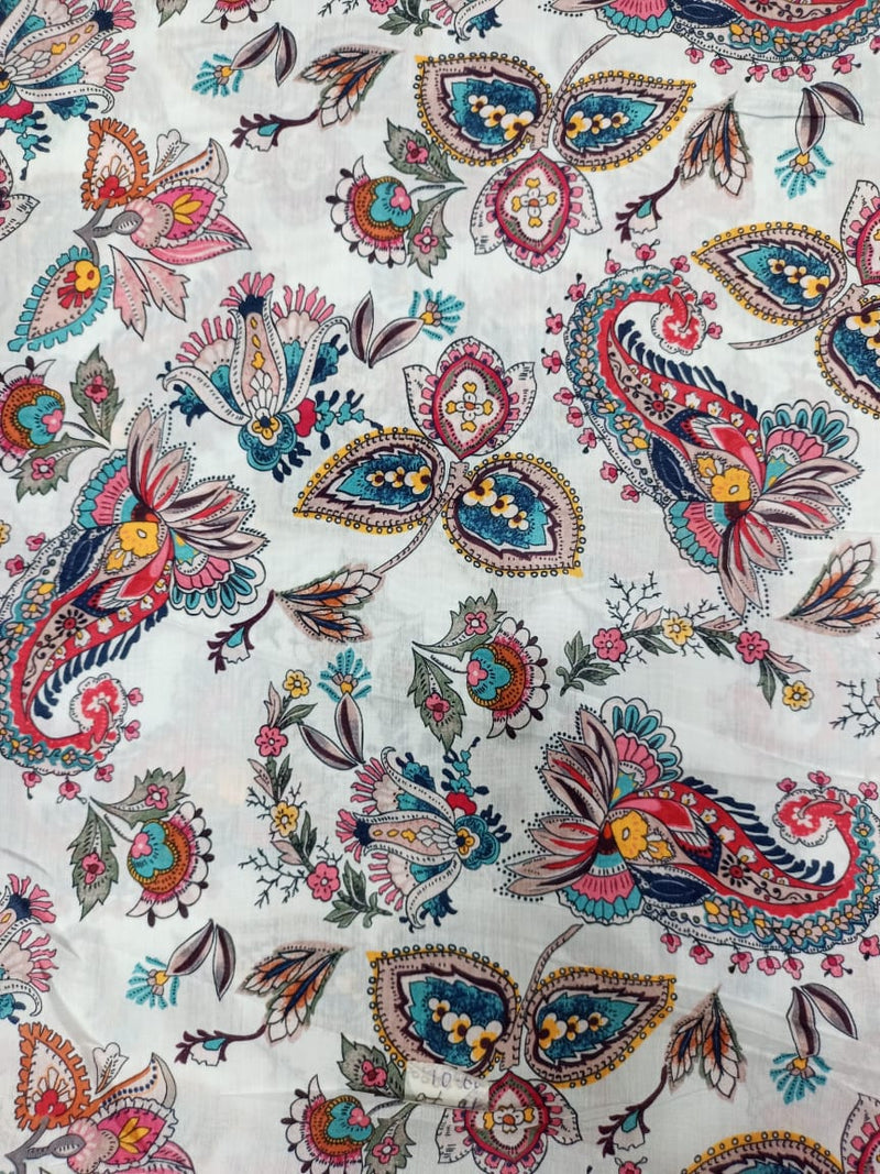 Pure Modal Soft Muslin Digital Printed Fabrics