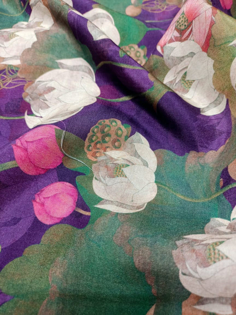 Pure Modal Soft Muslin Digital Printed Fabrics