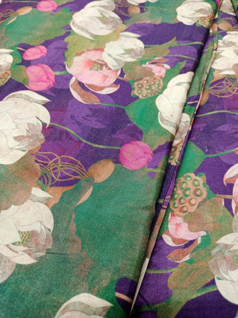 Pure Modal Soft Muslin Digital Printed Fabrics