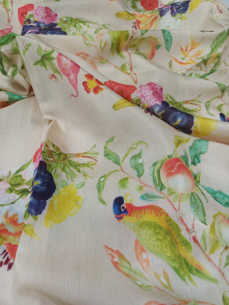 Pure Modal Soft Muslin Digital Printed Fabrics