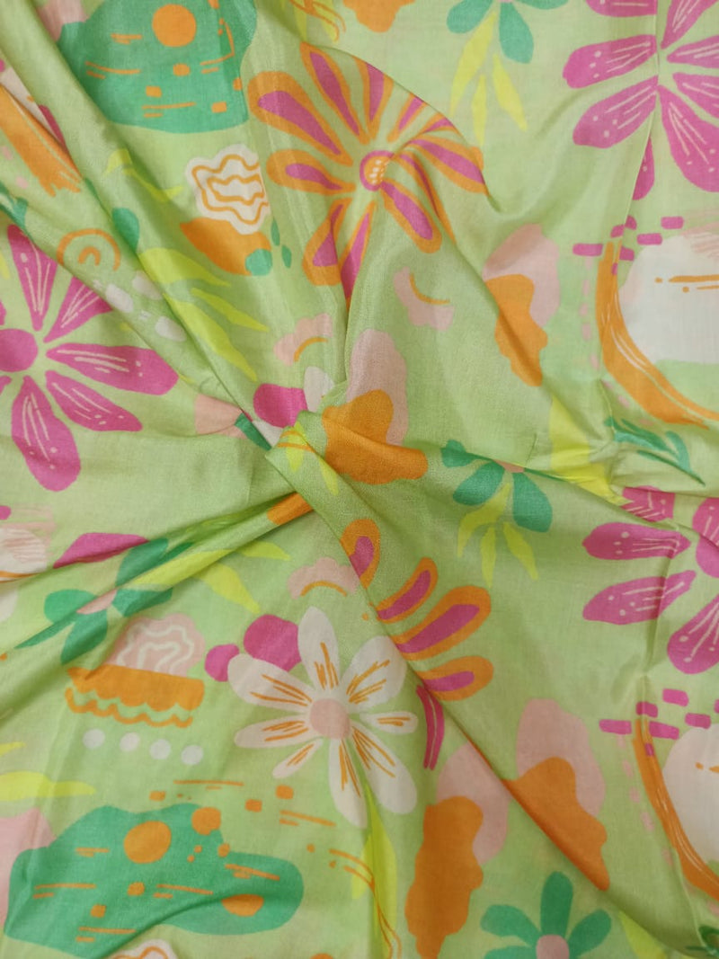 Pure Modal Soft Muslin Digital Printed Fabrics