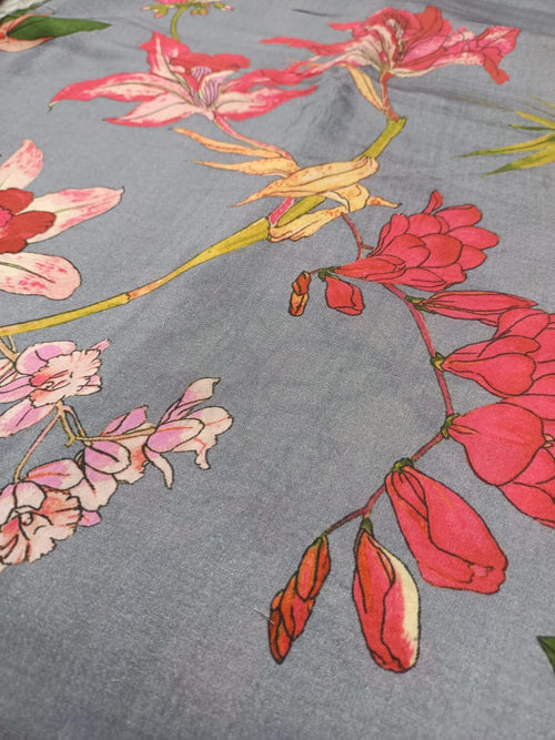 Pure Modal Soft Muslin Digital Printed Fabrics