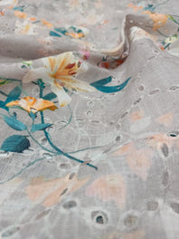 Pure Linen Digital Printed Sifli Inspired Fabric