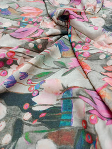 Rayon Linen Cotton Digital Printed Fabrics