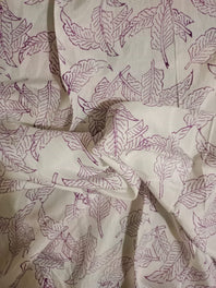 (Price for 2 meters) Muslin Cotton Silk Hand Block Printed Fabric