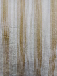 Mercerized Handloom Pure Silk Chanderi Striped Fabric