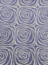 Cotton Linen Semi-Handloom Screen Printed Fabric