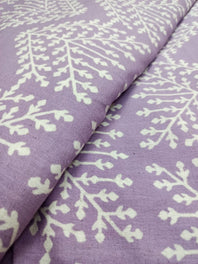 Cotton Linen Semi-Handloom Screen Printed Fabric