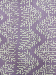 Cotton Linen Semi-Handloom Screen Printed Fabric