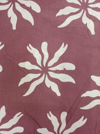 Cotton Linen Semi-Handloom Screen Printed Fabric