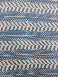 Cotton Linen Semi-Handloom Screen Printed Fabric