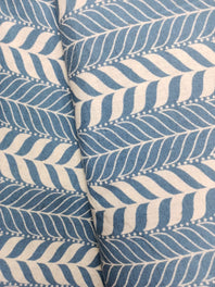 Cotton Linen Semi-Handloom Screen Printed Fabric