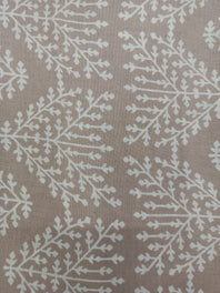 Cotton Linen Semi-Handloom Screen Printed Fabric