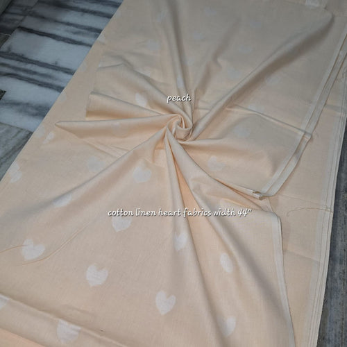 Handwoven Linen Spun Cotton Woven Butti Fabric