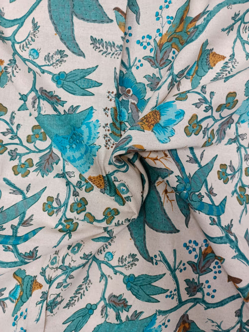 Cotton Linen Flax Digital Printed Fabric