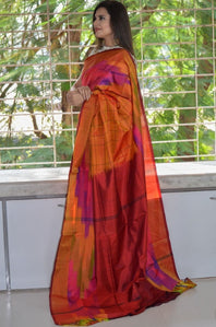 Madhavarm Silk Checkered Bordered Sarees