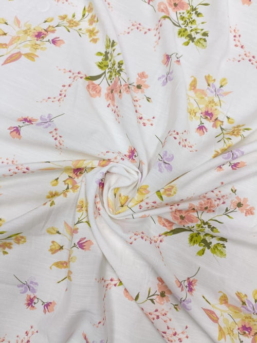Digital Printed Linen Cotton Soft Jute Fabric