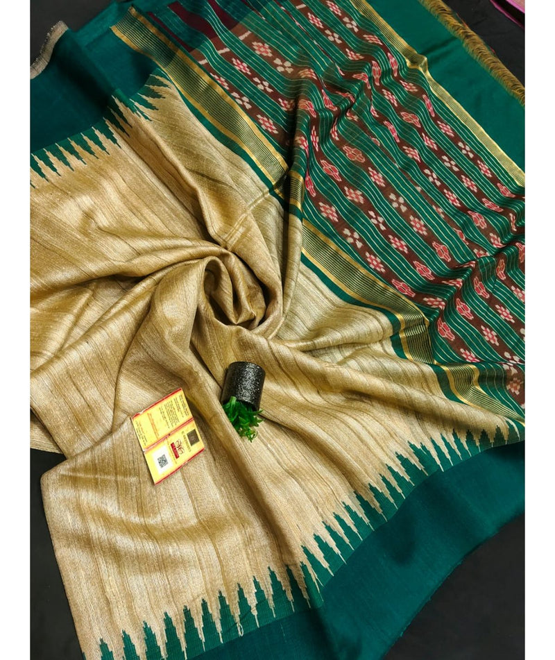 Chhattisgarh handloom Kosa Tussar Silk Saree | Silk sarees, Tussar silk  saree, Saree styles