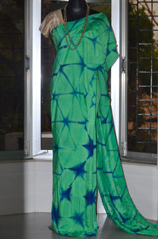 Ombre Shaded/Hand Tie and Dye Soft Modal Muslin Mul Silk Sarees