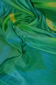 Hand Tie and Dye Modal Muslin Mul Silk Saree