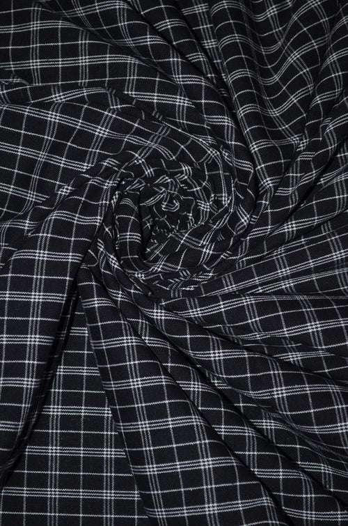Pure Cotton Semi - Handloom Checkered Fabric ( TO BUY A QUANTITY OF 1.5,2.5,3.5 PLEASE CALL US AT 9930655009)