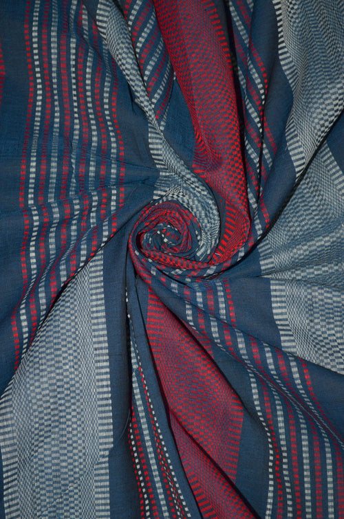Completely Handwoven, Hand Textured Fabric With Interwoven Designed Running Stitches ( TO BUY A QUANTITY OF 1.5,2.5,3.5 PLEASE CALL US AT 9930655009)