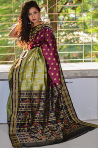 Pure Silk Sambalpuri Handwoven Designer Saree
