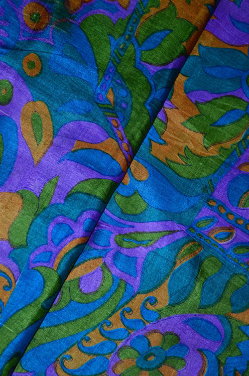 Woven Pure  Printed Bishnupuri Silk Fabric ( TO BUY A QUANTITY OF 1.5,2.5,3.5 PLEASE CALL US AT 9930655009)