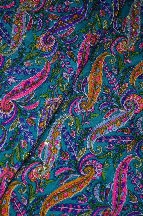 Woven Pure  Printed Bishnupuri Silk Fabric