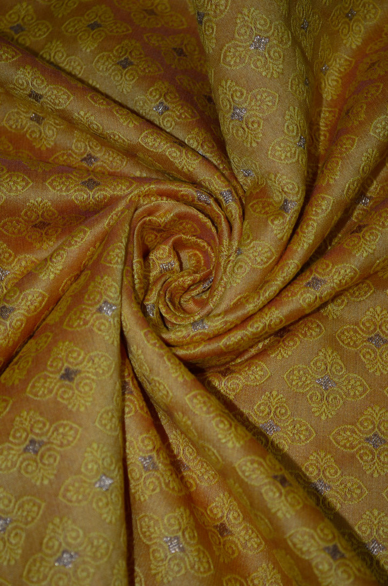 Soft silk Banarasi Jamawar Fabric