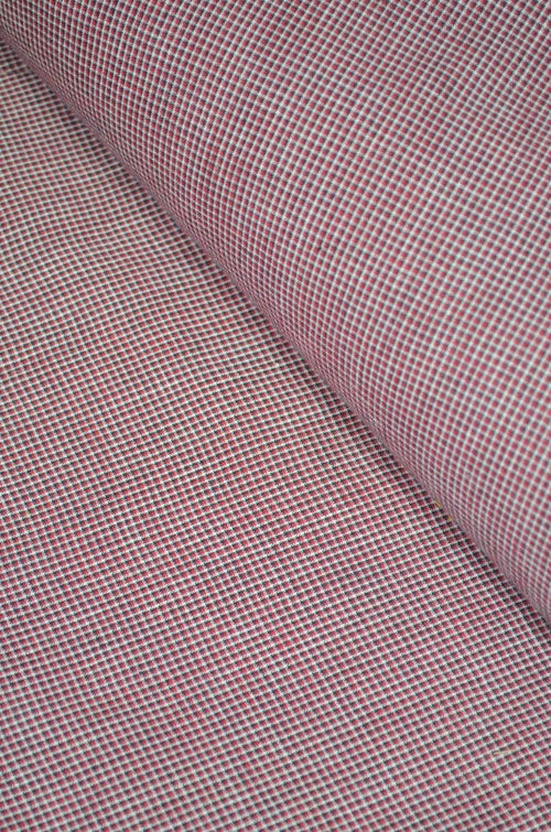 Pure Cotton Semi - Handloom Checkered Fabric ( TO BUY A QUANTITY OF 1.5,2.5,3.5 PLEASE CALL US AT 9930655009)